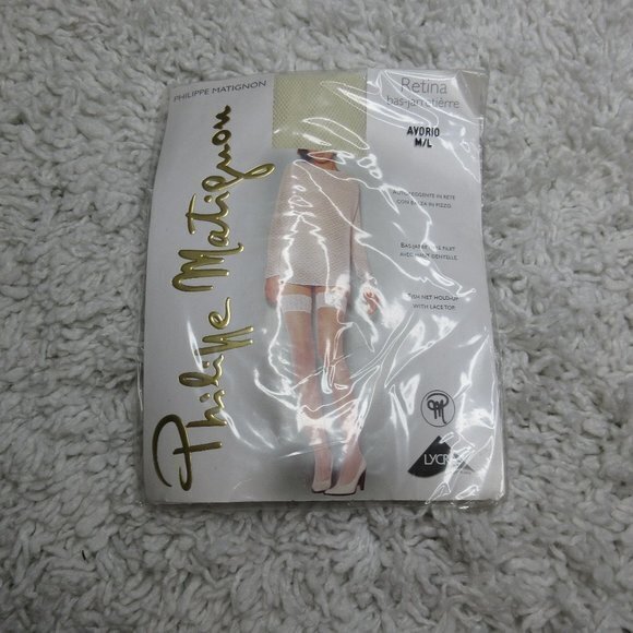 Philippe Matignon fish net hold up with lace top - Picture 3 of 6